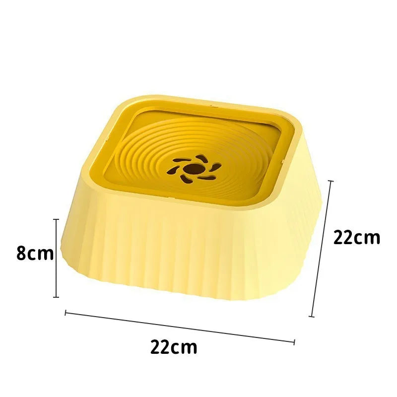 Pet Water Fountain with Floating Plates No Spill Dog Water Bowl Clean Drinking Slow Feeder Anti-Splash Pet for Dogs for Pet