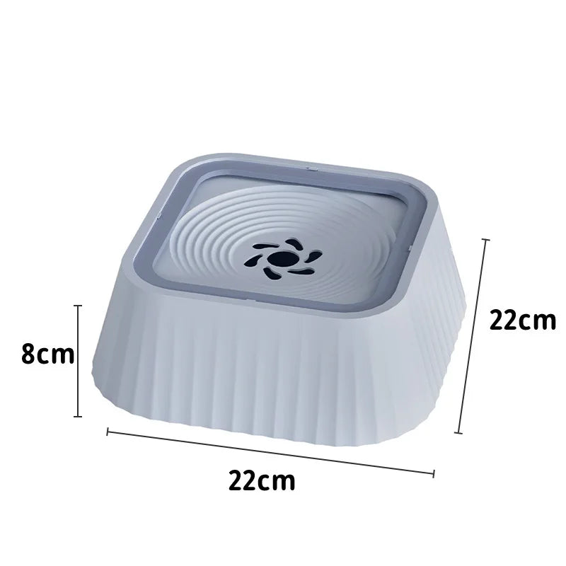 Pet Water Fountain with Floating Plates No Spill Dog Water Bowl Clean Drinking Slow Feeder Anti-Splash Pet for Dogs for Pet