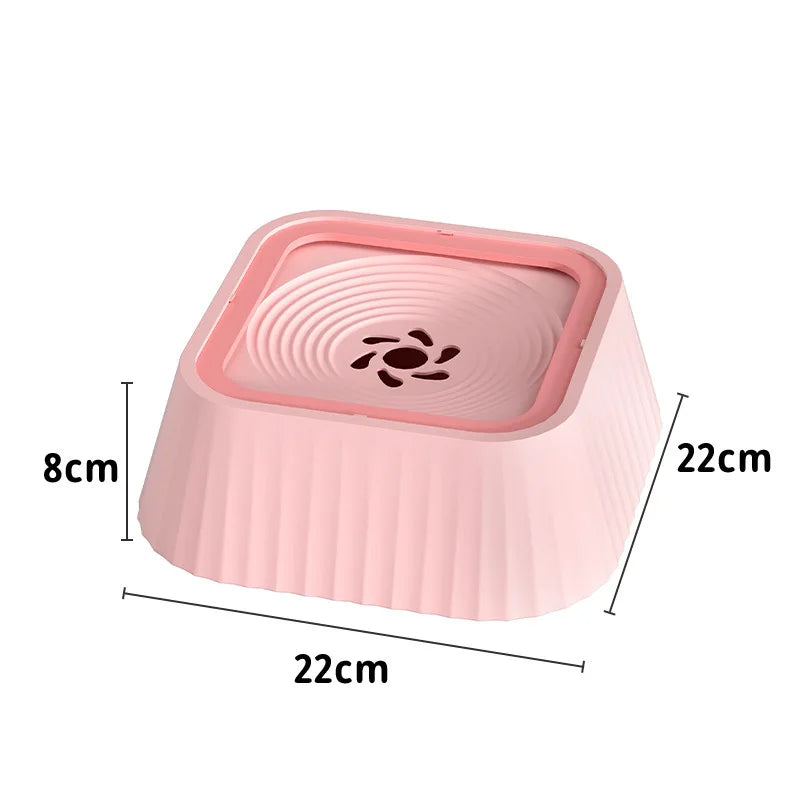Pet Water Fountain with Floating Plates No Spill Dog Water Bowl Clean Drinking Slow Feeder Anti-Splash Pet for Dogs for Pet
