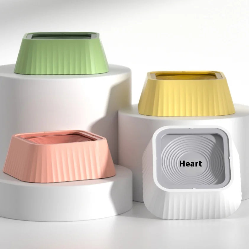Pet Water Fountain with Floating Plates No Spill Dog Water Bowl Clean Drinking Slow Feeder Anti-Splash Pet for Dogs for Pet